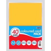 (40) A4 COLOURED CARD 220GM