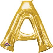 16IN GOLD LETTER A SHAPED FOIL