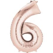 16IN NO. 6 ROSE GOLD AIR-FILL FOIL
