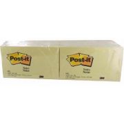 (100) LARGE YELLOW POST IT NOTES  12S