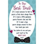BEST DAD KEEPSAKE CARD  6S