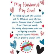 HUSBAND MY LOVE KEEPSAKE CARD  6S
