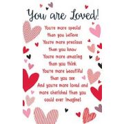 YOU ARE LOVED KEEPSAKE CARD  6S