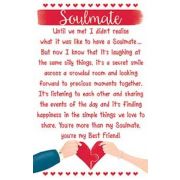 LOVE SOULMATE KEEPSAKE CARD  6S