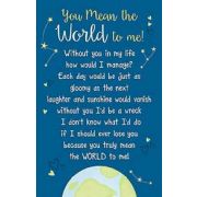 OPEN MEAN THE WORLD TO ME KEEPSAKE CARD  6S