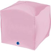 15in PASTEL PINK 4D SQUARE FOIL BALLOON