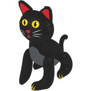 53cm INFLATABLE BLACK CAT