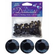 12MM BLACK DIAMANTE DIAMONDS