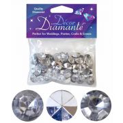 12MM SILVER DIAMANTE DIAMONDS