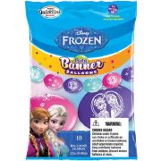 (10) FROZEN PARTY BANNER BALLOONS