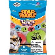 (10) STAR WARS PARTY BANNER BALLOONS