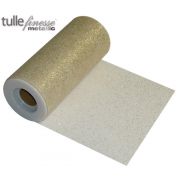 6IN 25YD METALLIC GOLD TULLE FINESSE