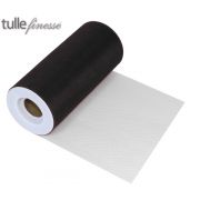 6IN 25YD BLACK TULLE FINESSE