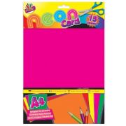 15 A4 SHEETS NEON CARD