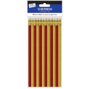 (12) HB PENCILS WITH ERASERS