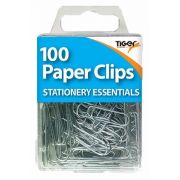 (100) STEEL PAPER CLIPS