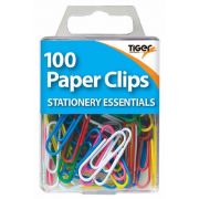 (100) COLOURED PAPER CLIPS