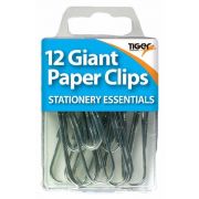 (12) STEEL GIANT PAPER CLIPS