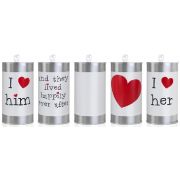 (5) PRINTED WEDDING CANS