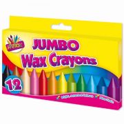 (12) JUMBO WAX CRAYONS