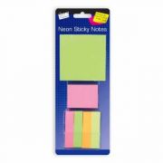 ASSORTED NEON STICKY NOTES