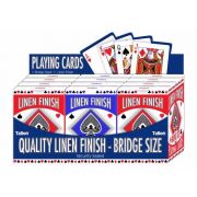 LINEN BRIDGE SIZE PLAYING CARD 12S