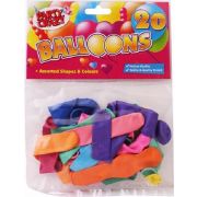 (20) ASSORTED SHAPE BALLOONS
