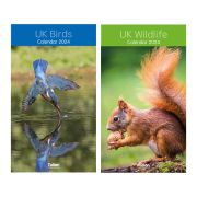 UK BIRDS & UK WILDLIFE MIDI CALENDAR  12S