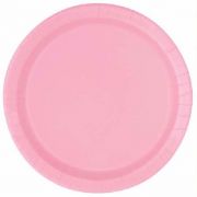 (16) 9IN LOVELY PINK PLATES