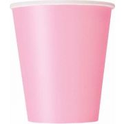(14) 9OZ LOVELY PINK CUPS