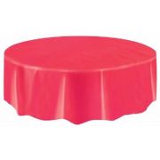 RED ROUND TABLECOVER (COMPACT PACKAGING)