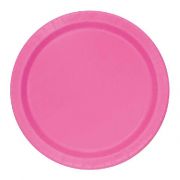 (20) 7IN HOT PINK PLATES