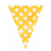 12FT YELLOW DOTS FLAG BANNER