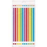 54x84in RAINBOW PLASTIC TABLE COVER