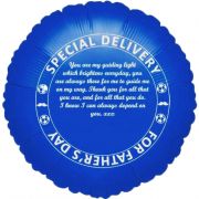 18in PERSONLISABLE BLUE FATHERS DAY FOIL BALLOON 5S