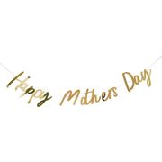 2m GOLD 'HAPPY MOTHER'S' DAY BANNER