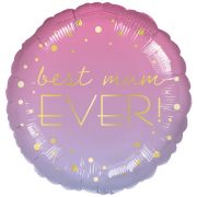 18in MOTHERS DAY BEST OMBRE FOIL BALLOON