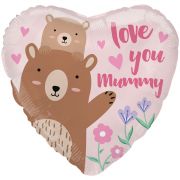 18in MOTHERS DAY MUMMY BEAR FOIL BALLOON