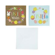 10PK CUTE CHARACTER EASTER CARDS 24S