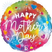 18in OPAL COLORFUL MOTHERS DAY FOIL BALLOON