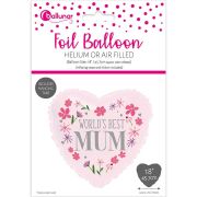 18in MOTHERS DAY HEART FOIL BALLOON