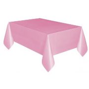 LOVELY PINK PLASTIC TABLE COVER (STANDARD PACKAGING)