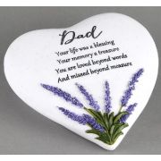 DAD THOUGHTS OF YOU HEART STONE