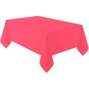 FIESTA RED  PLASTIC TABLECOVER