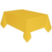 BUTTERCUP YELLOW PLASTIC TABLECOVER