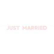 JUST MARRIED FABRIC GARLAND