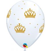 6PK 12in CROWNS LATEX BALLOONS