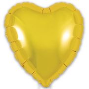 9in GOLD HEART FOIL BALLOON 5S