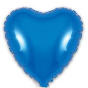 9in BLUE HEART FOIL BALLOON 5S