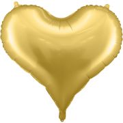 18in GOLD TRENDY HEART FOIL BALLOON